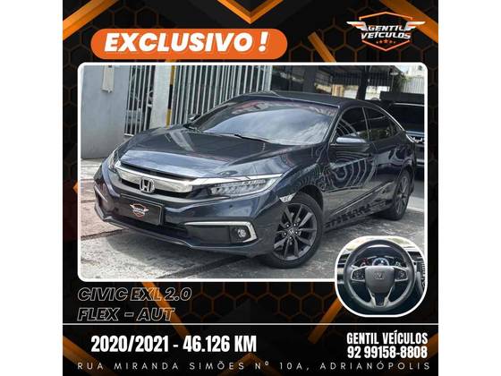 HONDA CIVIC 2.0 16V FLEXONE EXL 4P CVT HONDA CIVIC 2.0 16V FLEXONE EXL 4P CVT